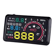 New HUD Auto Head Up Display Film 5.5Inch Windshield OBD2 II Car Speed Display