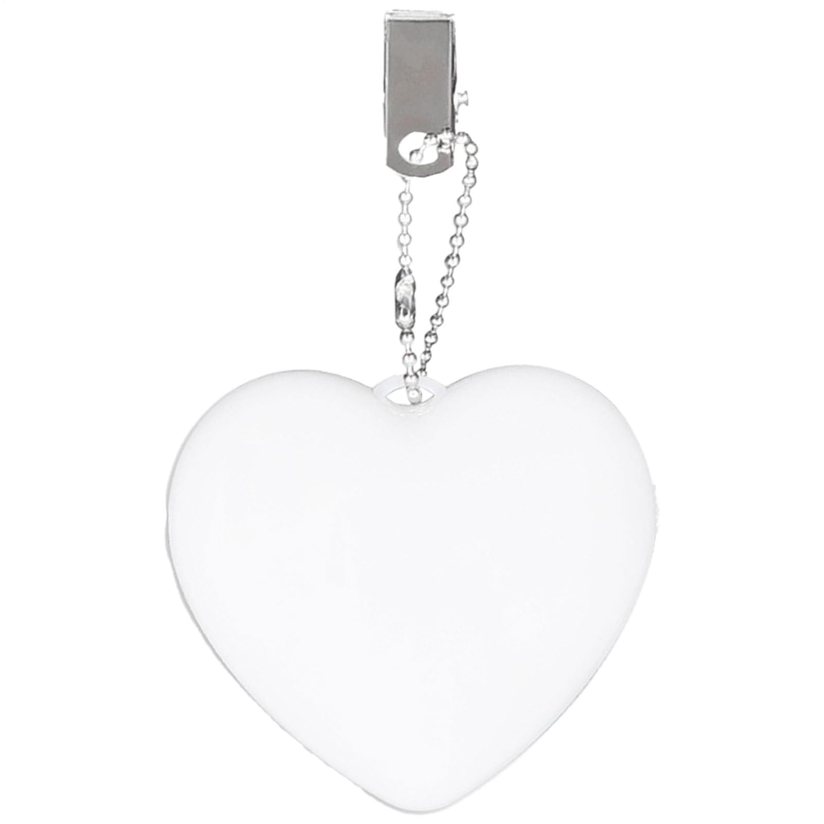 2PCS Purse Glow Heart Light, ABS 6.9cm Bag Light Keyring Purse Lights Handbag Lights, Touch Purses LED Lamp for Women Ladies Girls, Small Portable Flashlight Bag Accessories