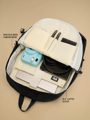 Image of The Souled Store Nimbus: Utility Backpack | 17.9 Ltr Capacity | Fits Up to 15.5 inch Laptop | Water Resistant | Padded Laptop Sleeve | Multiple Compartments