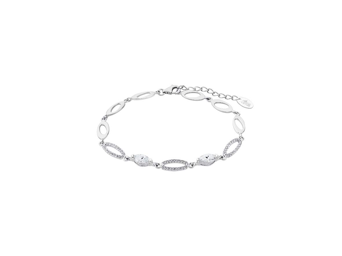 LOTUS SILVER Bracciale Argento Donna LP1919-2/1 Sterling 925 ml | Bracciale Elegante, Lucidato con Finitura Raffinata, Ideale come Regalo di Compleanno, Anniversario, Occasioni Speciali