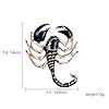 Scorpion Enamel Brooch Pin - Metal Insect Animal Coat Lapel Badge for Women Men Suit Clothes Jewelry #1