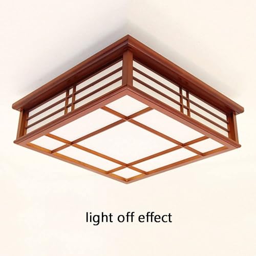 Plafonnier LED style japonais 18W pour éclairer un plafond bas de comble
