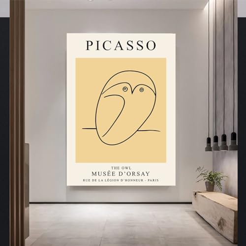 Affiches et impressions Picasso éléphant oiseau tableau sur toile 70x110