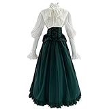 biedermeier kleider ♛Anlässe: Diese viktorianische Bluse eignet sich für viele Anlässe, einschließlich Renaissance Festivals, viktorianische Themenpartys, Steampunk Mechaniker Cosplay Partys, Büro, Freizeit usw. Das mittelalterliche Kleid ist schön und auffällig, besonders wenn es durch den richtigen Petticoat, die richtige Frisur und ergänzt wird Schmuck.