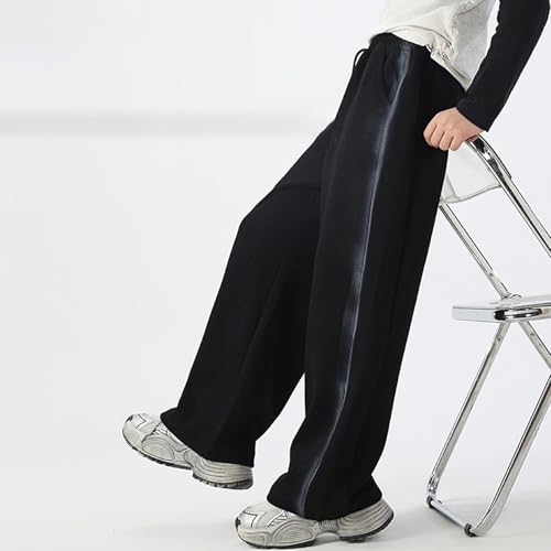 Kids Girls Wide Leg Sweatpants High Elastic Waist Pants Jogger Swearpants with Pocket Casual Sweat Pants4