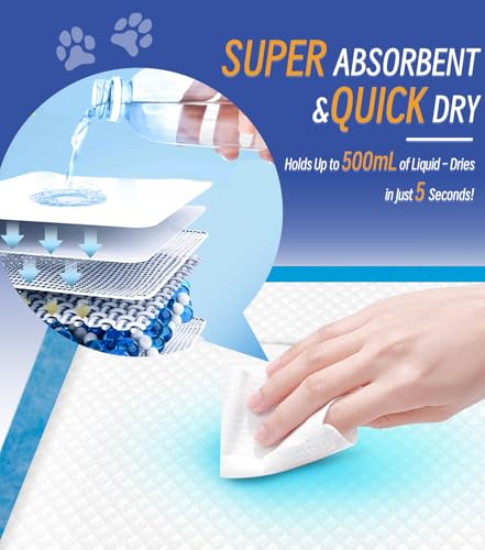 Image of 100 Counts XL Puppy Pee Pads 30x36 Inch | Super Absorbent Leak-Proof Dog Training Pads with Odor Control | Quick-Dry Potty Pads for Dogs & Cats