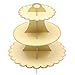 Stojak na tort - 3 kijki - karton - żółty