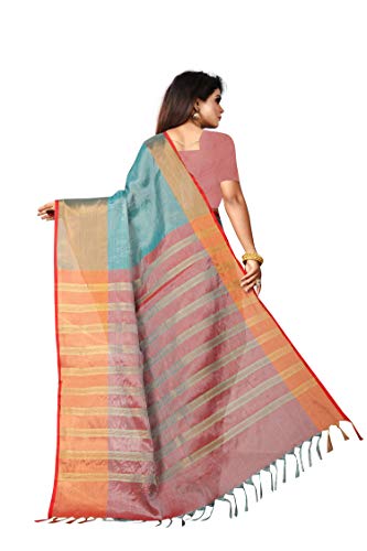Image of OM SAI LATEST CREATION Soft Cotton & Silk Saree For Women Banarasi Saree Under 399 2021 Beautiful For Women saree