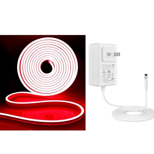 Tira de luces LED roja iNextStation con adaptador 12V 3A miniatura 1