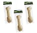 (3 Pack) All-Natural Buffalo Rawhide Bones, Extra Large