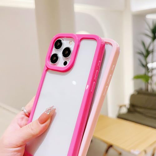 Coque iPhone 11 Pro Max protection anti-rayures transparente à contour rouge TPU - 3