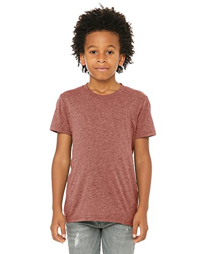 Bella + Canvas Youth Triblend Short-Sleeve T-Shirt M Mauve Triblend