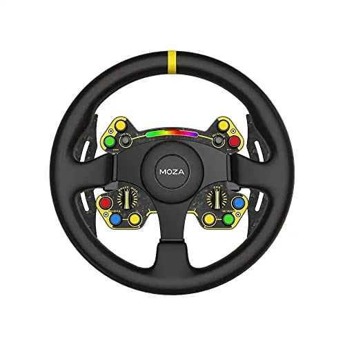 MOZA RS Lenkrad Rund - Leder (33 cm)