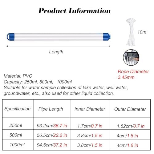 Outil d'échantillonnage d'eau léger pour résoudre vos tests de puits