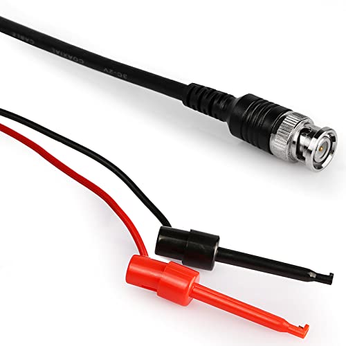 CLDIY BNC-Messkabel-Set Oszilloskop-Tastköpfe Tastkopf-Oszilloskop-Test BNC auf Minigrabber-Test-Clips Kabelsatz, 3 Stück