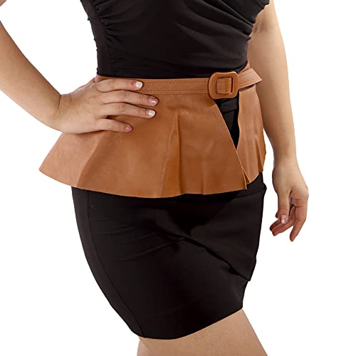 Wiwpar Women Vintage Wide Statement Stretch Waist Belt for Dresses Faux Leather Waist Belts for Women Big Boho OBI Style Cinch Waistband Belt for Dress (Style3)2