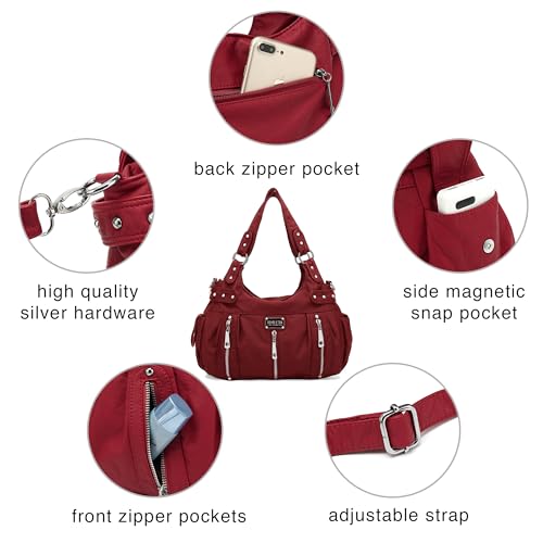 Image of Scarleton Purses for Women Large Hobo Bags Washed Vegan Leather Shoulder Bag Satchel Tote Top Handle Handbags, H1292