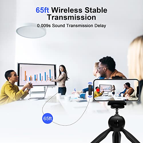 2-Pack Dienmern Wireless Microphone For Iphone Microphone For Video Recording Mini Lapel Lavalier Podcast Tiny Cordless Lav Portable Youtube Professional External Interview Clip On Microphone Wireless #TOP3