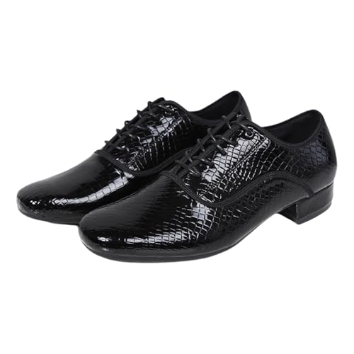 Leichtrit Zapatos De Baile Latino para Hombre,Zapatos Baile Salsa para Hombre,Zapatos Baile SalóN para Hombre,Transpirable,EláStico,Adecuado para Salsa,Latino,Baile De SalóN