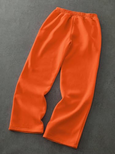 Men's Casual Joggers Sweatpants Drawstrings Front and Back Graphic Printed Loose Fit Straight Leg Pants4