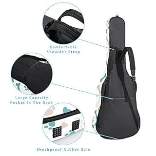 Hondank Housse de protection imperméable pour guitare acoustique Motif trèfles Épaisseur 1 cm, Multicolore 02, 42.9×16… - Les Beatles, Paul McCartney, John Lennon, RIngo Starr, George Harrison Hondank Housse de protection imperméable pour guitare acoustique Motif trèfles Épaisseur 1 cm, Multicolore 02, 42.9x16… – Image 3
