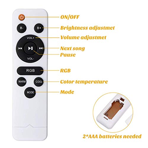 Plafonnier connecté dimmable avec télécommande et musique intelligente - 7
