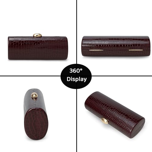 Image of Vegan PU Leather Evening Clutch Purses Crocodile Pattern Handbags Formal Envelope Shoulder Bags for Party Wedding Prom