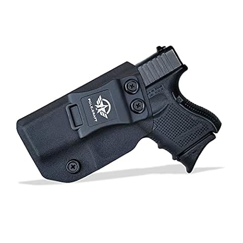 POLE.CRAFT Kydex IWB Kabura for G26 / G27 / G33 Pistolet Case, Wewnątrz pasa Ukryte Carry Kabura G26 / G27 IWB Kydex (Black, Left Hand Draw)