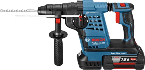 Bosch Professional 36V Akku Bohrhammer GBH 36V LI Plus (36V, inkl. 2x4.0Ah Akku, Schnellladegerät, Zusatzhandgriff… – Bild 5