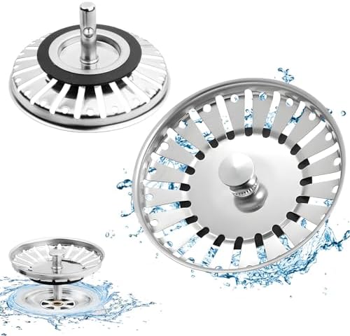 Bouchon De Crépine Pour évier De Cuisine 4.5 Pouces - Panier Filtre En Acier Inoxydable