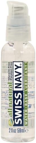 Lubricante natural Swiss Navy - Botella de 2 onzas