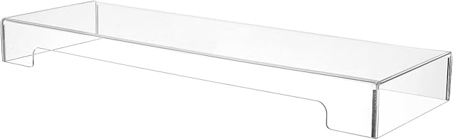 DOITOOL Acrylic Keyboard Cover Protector Clear Acrylic Keyboard Cover Anti- Cat, 2 in 1 Keyboard Bridge Protector and Monitor Stand Effectively Cat from Touching The Keyboard