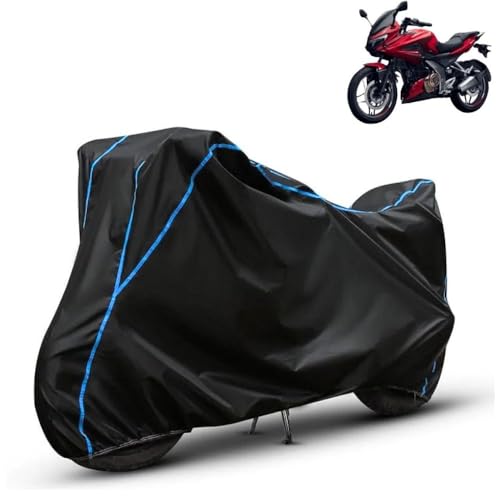 Image of Kerwa Waterproof Bike Cover Compatible with Bajaj Pulsar F250 | Dust Proof, UV-Resistant, All-Weather Protection Bike Body Cover, Windproof Elastic Bottom