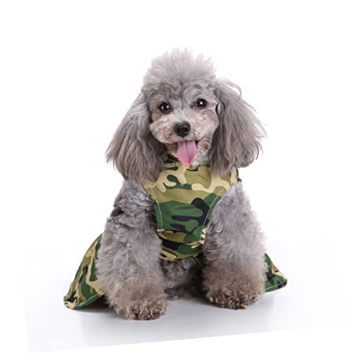 ORFOFE saia de cachorrinho sem manga colete vestido de cachorro de estimação saia doce saia de cacho