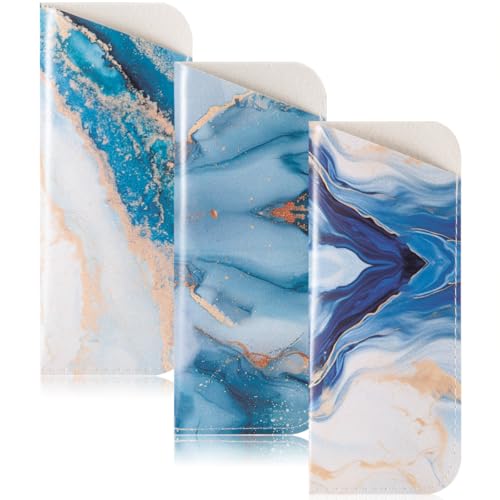 Image of TRIUMPH VISION Reading Glasses Pouch Eyeglass Sleeve Soft Case Slim 3 Pack | Alternative to Bulky Case Lightweight,Neoprene Lined Padded Protect Optical lens Slip in, Cute Pattern Portable for Daily Use