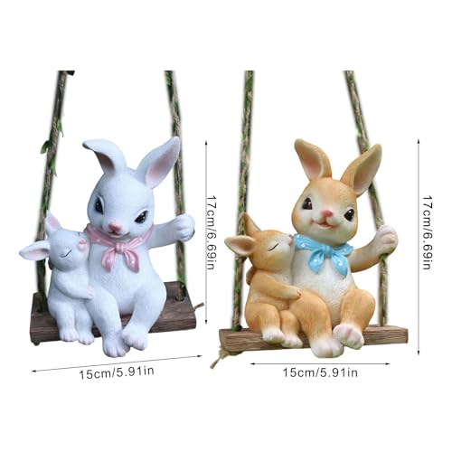 Lapin de Pâques adorable figurine à suspendre pour chambre enfant