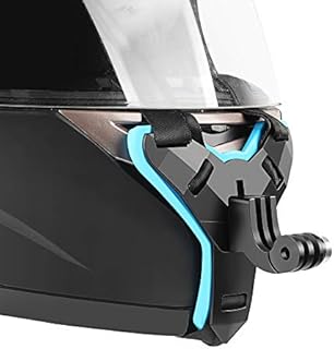 D&F Motorcycle Helmet Chin Mount Front Chin Strap Holder for GoPro Hero 11/10/9/8/7/6/5/4/3 DJI Osmo Action/YI Action Camera