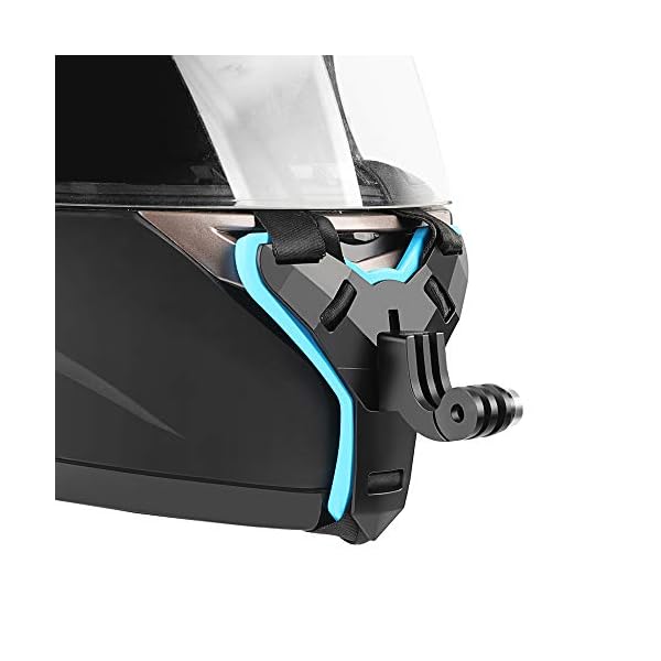D&F Motorradhelm Vordere Kinn Halterung Halter Helm Strap Mount für DJI Osmo Action,GoPro Hero 11/10/9 /8/7/6/5/4/3,YI…