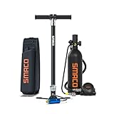 🏊【AMPLIA COMPATIBILIDAD】:puede usar una bomba manual de alta presión para inflar el tanque de buceo en cualquier momento. (Por lo general, se llena en aproximadamente 35-50 minutos). O puede usar adaptadores de recarga SMACO de 8 mm, viales de guía de botellas grandes, generalmente llenando Tanque de buceo de 1 litro en 8 segundos. Si tiene un compresor de aire de tanque de buceo en casa (la presión del compresor de aire debe ser superior a 20MPA), es conveniente que infle el tanque de buceo.