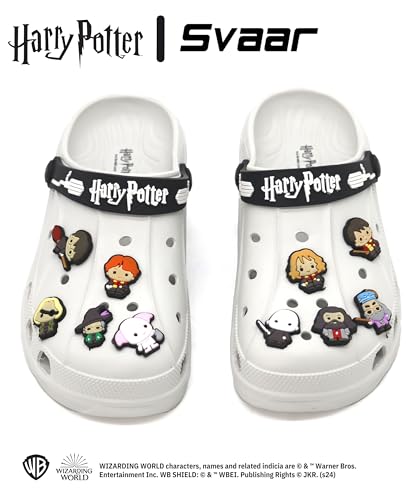 Image of SVAAR x Harry Potter Men's Magical Clogs with 10 Authentic Harry Potter Charms Included and Adjustable Back Strap