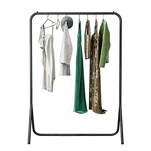 Porte-manteau à tige unique en métal pour dressing de chambre et vestiaire