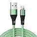 iXCC Element Series 4-Inch 8pin to USB Charge and Sync Cable for for iPhone 5, 6, 6s, Plus, iPad Mini, Air, Pro - MFi Certified - Black & White