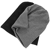 Sosoport 2pcs Cycling Sports Hat Warm Beanie Hat for Winter Outdoor Riding Windproof