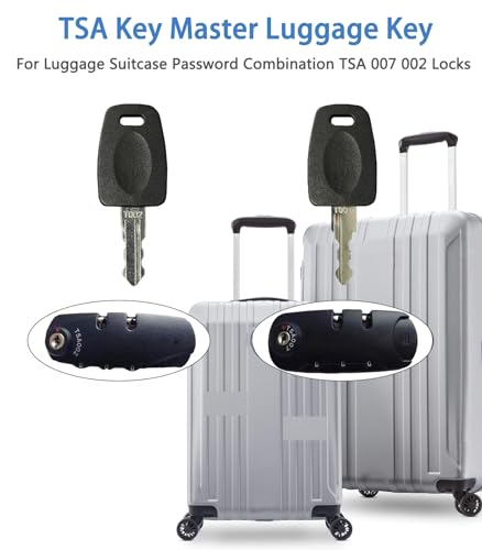 KLIVYA TSA002 & TSA007 para chave de trava universal chaves mestras de mala para cadeados TSA usadas