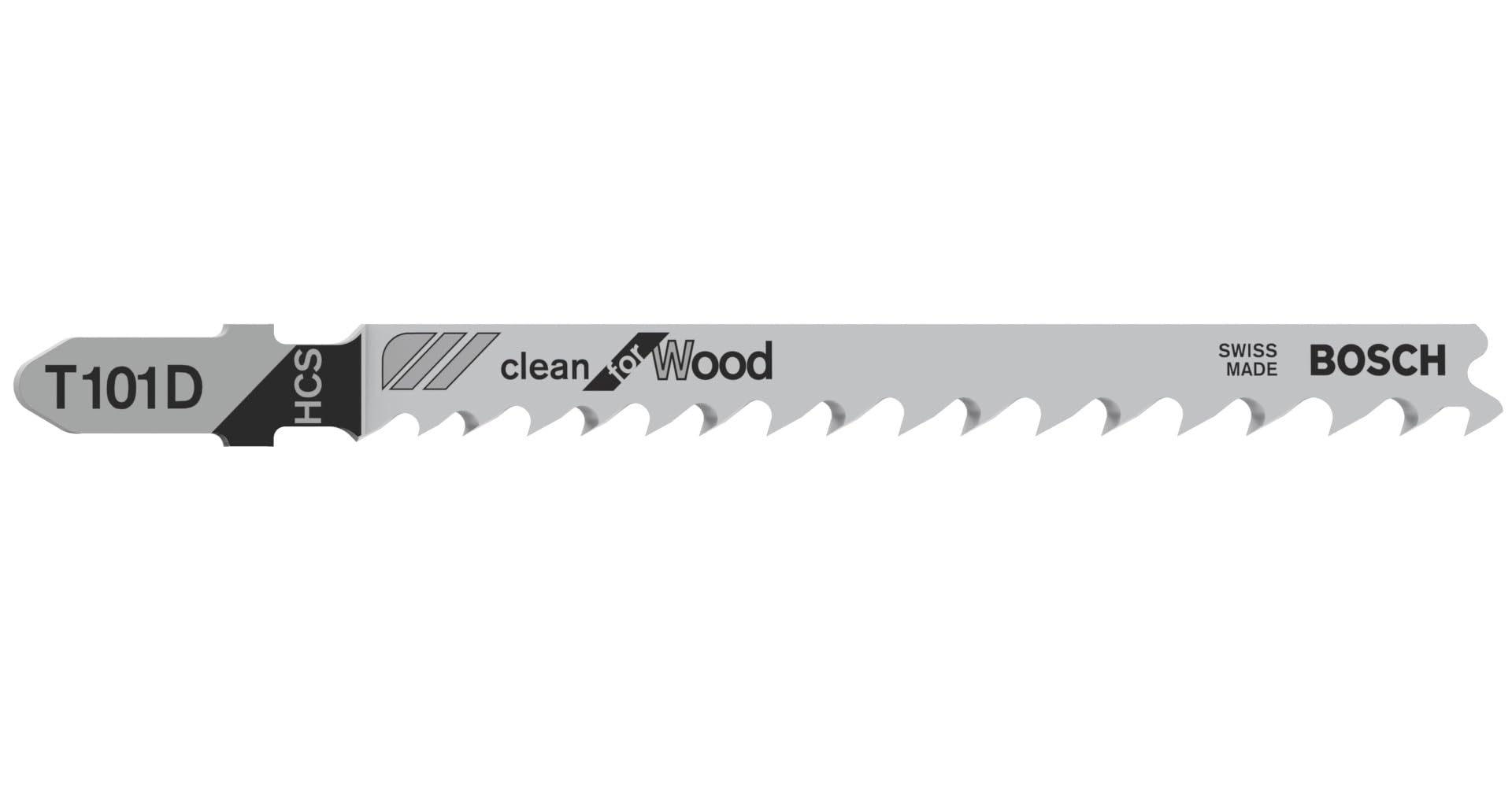 Bosch Silver 100X T 101 D Clean For Wood Jigsaw Blade (For Softwood, Plywood, Length 100 Mm, Professional Accessory Jigsaw)