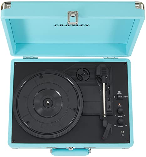 Image of Crosley CR8005DP-TQ1 Cruiser Plus Record Player, Turquoise