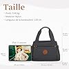 DIRRONA Sac Bandoulière Femme Grand en Nylon Mode - Sac à Main Multi-Poches avec Bretelles Réglables, Style Vintage Antivol, Lavable, pour Travail, Shopping et Usage Décontracté Gris Froid #5