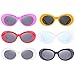 Retro Oval Mod Thick Frame Clout Goggles Kurt Cobain Sunglasses (6-Color)