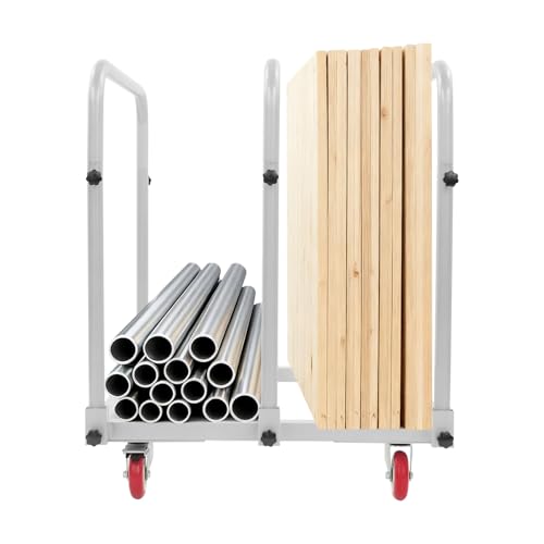 Carretilla de acero capacidad 1400 lbs 31x28x35 pulgadas gris miniatura 1
