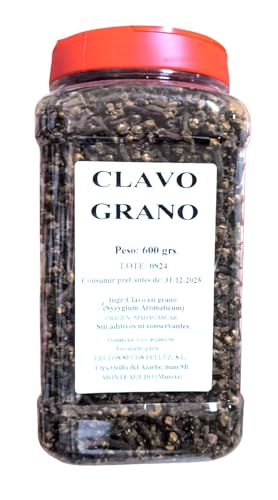 Clavo en Grano 600 gr - Especias para Cocinar - Esenciales de Cocina para Sabor Exquisito - Pelluz